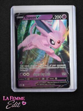Pokemon Card Espeon V SWSH201 Black Star Promo Holo  Sword & Shield